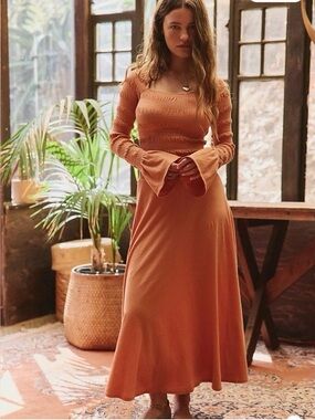 Free people/Free-Est Kiera midi rust dress
